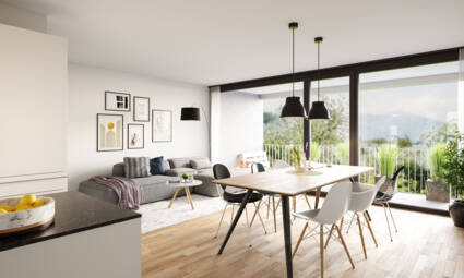 i+R wohnen pur Ansicht Wohnraum