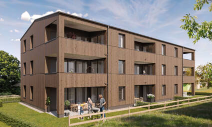 Mehrfamilienhaus Hofnerfeldweg Frastanz Südansicht