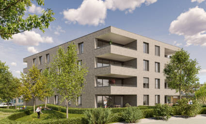 Wohnanlage Sebastianstraße, Feldkirch - Nordwest-Ansicht