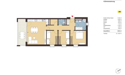 Grundriss Whg 17 Neugr&uuml;tt Fu&szlig;ach
