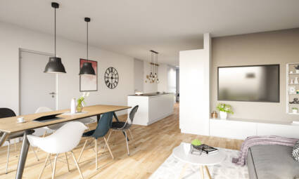 i+R wohnen pur Ansicht Wohn- und Essbereich i+R wohnen pur Ansicht Wohn- und Essbereich