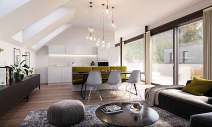 Wohnanlage Am Emsbach II in Hohenems, Dachgeschosswohnung im Haus A