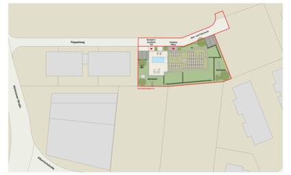 Wohnanlage Pappelweg, Lochau - Lageplan