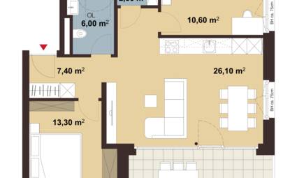 Am Römerstein in Höchst Grundriss Whg C08 i+R Wohnbau GmbH Am Römerstein in Höchst Grundriss Whg C08 i+R Wohnbau GmbH