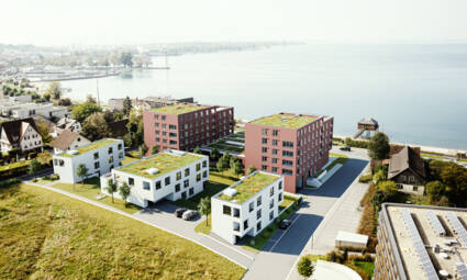 Seeblick II in Lochau Luftbild 01 i+R Wohnbau GmbH