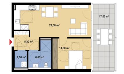 Grundriss Hammerweg Whg 03