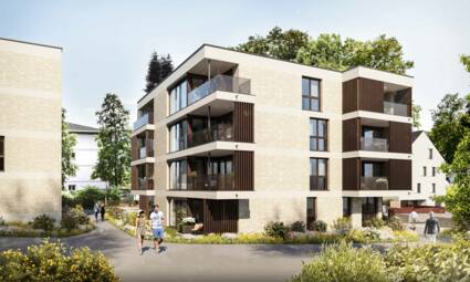 Wohnanlage Am Emsbach II in Hohenems, Südost-Ansicht Wohnanlage Am Emsbach II in Hohenems, Südost-Ansicht