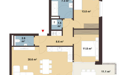 Am Emsbach II in Hohenems Grundriss Whg C05 Am Emsbach II in Hohenems Grundriss Whg C05