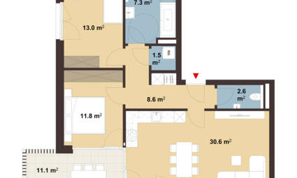 Am Emsbach II in Hohenems Grundriss Whg B05 Am Emsbach II in Hohenems Grundriss Whg B05
