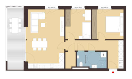 Weidenweg,Dornbirn-Grundriss Whg 13 Weidenweg,Dornbirn-Grundriss Whg 13