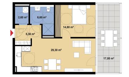Grundriss Hammerweg Whg 14