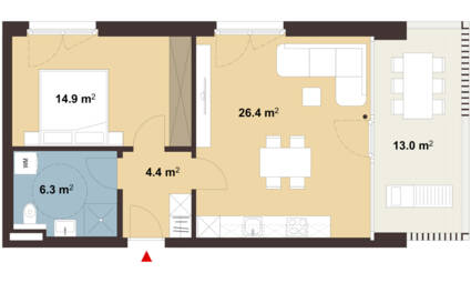 Am Emsbach II in Hohenems Grundriss Whg C07 Am Emsbach II in Hohenems Grundriss Whg C07