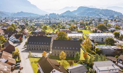 Wohnanlage-Ringstraße-Feldkirch-Luftbild-Nordwest-Ansicht