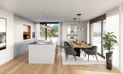 Tranglweg, Nüziders - Wohn- und Esszimmer 01 Whg 07 Tranglweg, Nüziders - Wohn- und Esszimmer 01 Whg 07