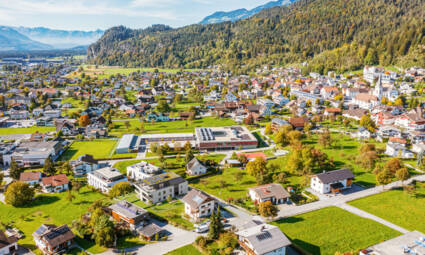 Tranglweg, Nüziders - Luftbild Nordwest-Ansicht