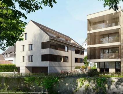 Wohnanlage Am Emsbach II in Hohenems, Südwest-Ansicht