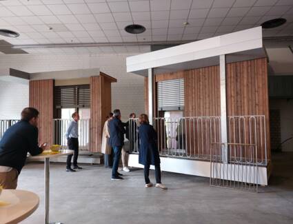 Fassadenbemusterung Bücklepark | i+R Wohnbau Lindau Fassadenbemusterung Bücklepark | i+R Wohnbau Lindau