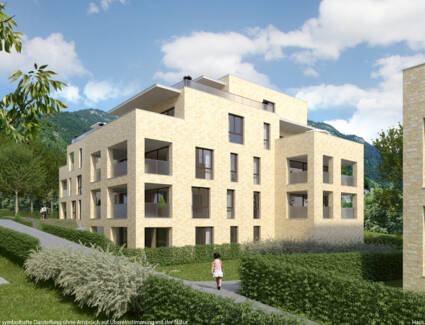 Werdenbergpark in Bludenz Ansicht 02 Haus A i+R Wohnbau