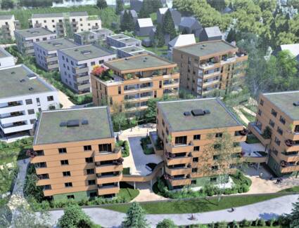 Inselbräupark Luftansicht