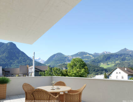 Werdenbergpark in Bludenz Aussicht Top C17 i+R Wohnbau