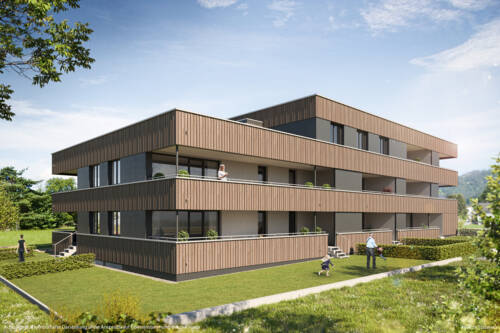 Flurweg in Hörbranz Ansicht 01 i+R Wohnbau GmbH Flurweg in Hörbranz Ansicht 01 i+R Wohnbau GmbH