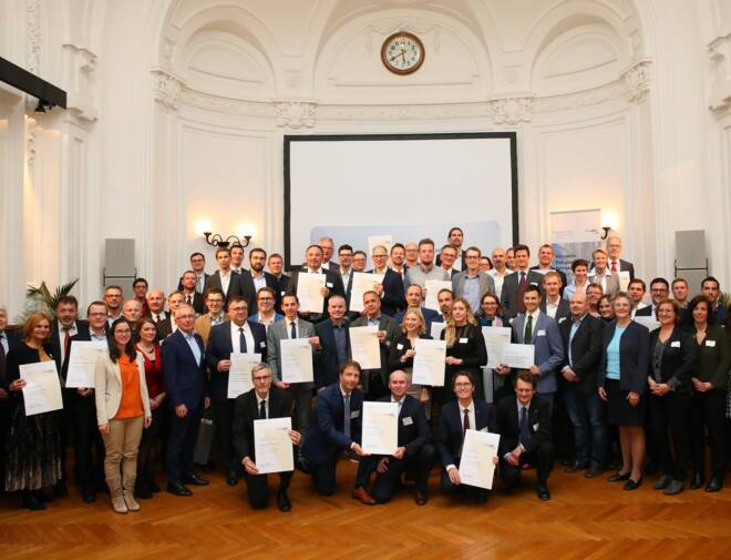 Verleihung der Klimaaktiv-Auszeichnungen durch das Bundesministerium für Nachhaltigkeit und Tourismus (BMNT) - insgesamt wurden 25 österreichische Betriebe für ihr außerordentliches Engagemen © ©klimaaktiv/APA-Fotoservice/Schedl