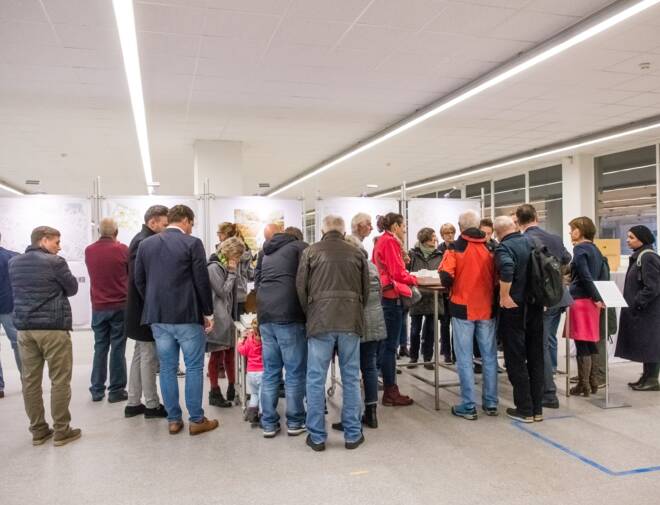 Die Wettbewerbsentwürfe werden der Öffentlichkeit präsentiert. © ©Chris Danneffel 