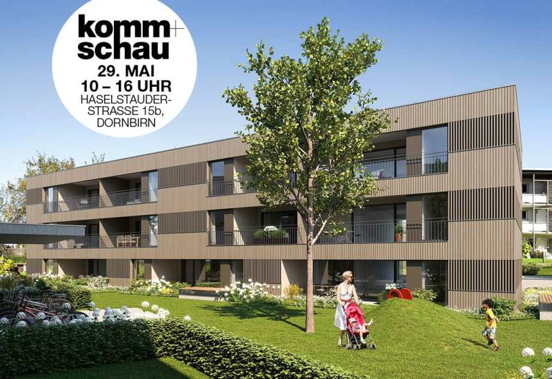 komm+schau in der WA Haselstauderstraße in Dornbirn