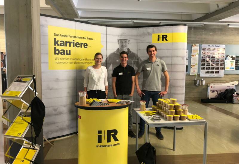 Alexandra, Jerome und Julian beim Bauforum der HTL Rankweil