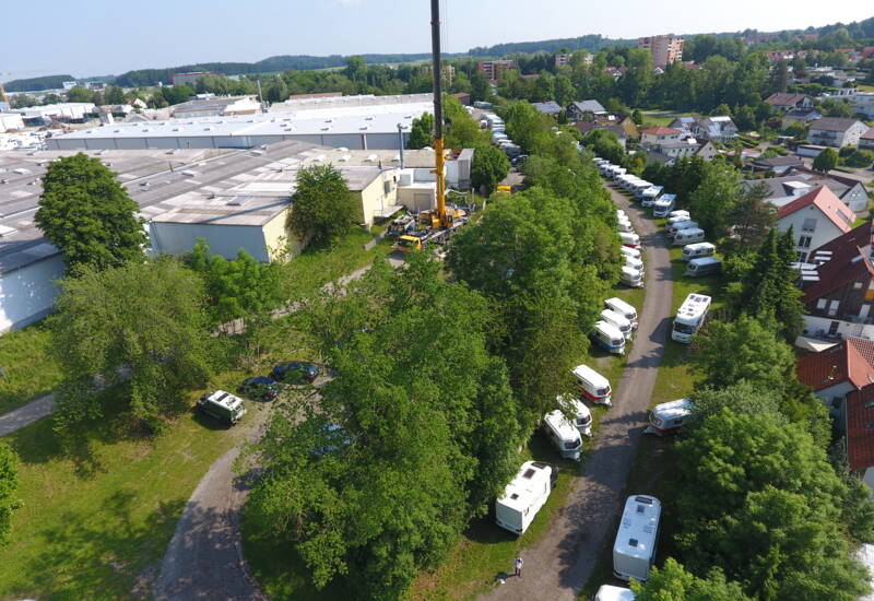 Entwicklungsfläche von Hymer Entwicklungsfläche von Hymer