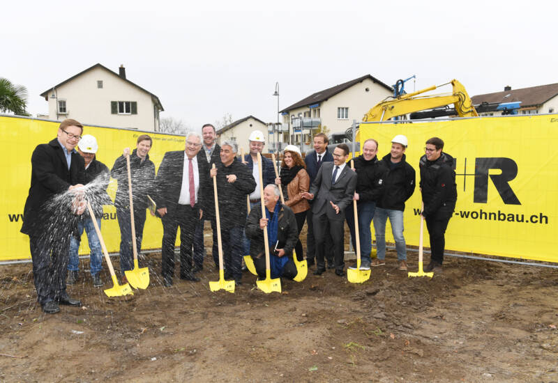 Grundsteinlegung Wachsbleichestrasse Rorschach I i+R Wohnbau AG