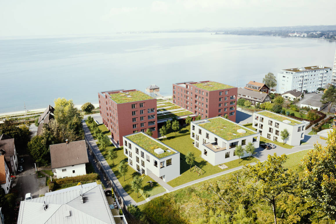 Seeblick II in Lochau Luftbild 02 i+R Wohnbau GmbH