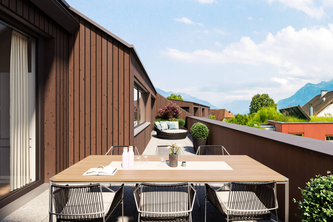Wohnanlage Hofnerfeldweg Dachterrasse