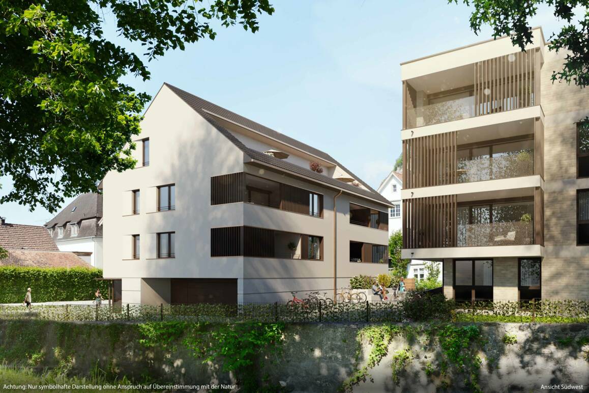 Wohnanlage Am Emsbach II in Hohenems, Südwest-Ansicht Wohnanlage Am Emsbach II in Hohenems, Südwest-Ansicht