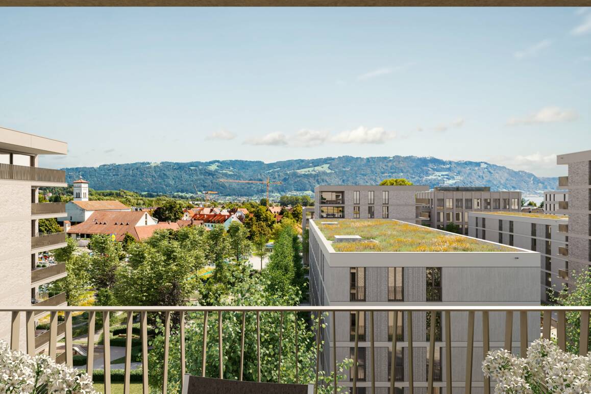 Das Vierlinden-Quartier bedeutet modernes Stadtwohnen mit viel Natur