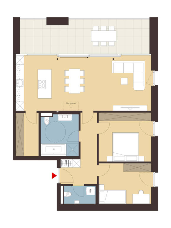 In der Schaufel, Rankweil-Grundriss Whg C11