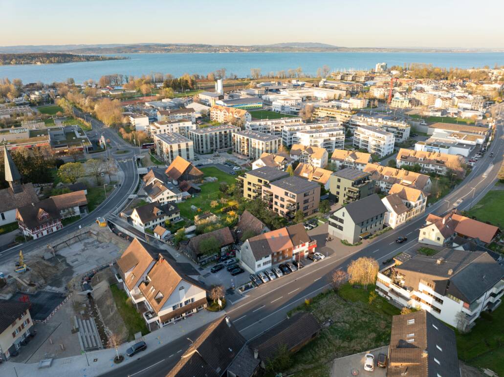 Romanshornerstrasse Kreuzlingen Luftansicht Romanshornerstrasse Kreuzlingen Luftansicht