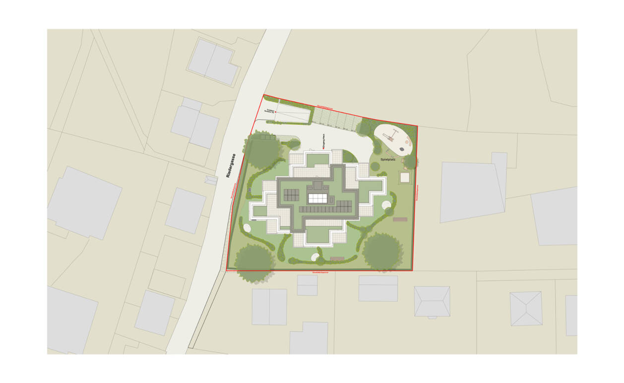 Riedergasse, Bregenz-Lageplan Riedergasse, Bregenz-Lageplan