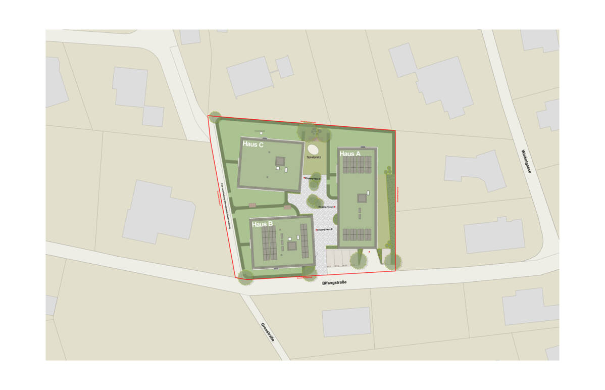 Bifangstrasse, Feldkirch-Lageplan
