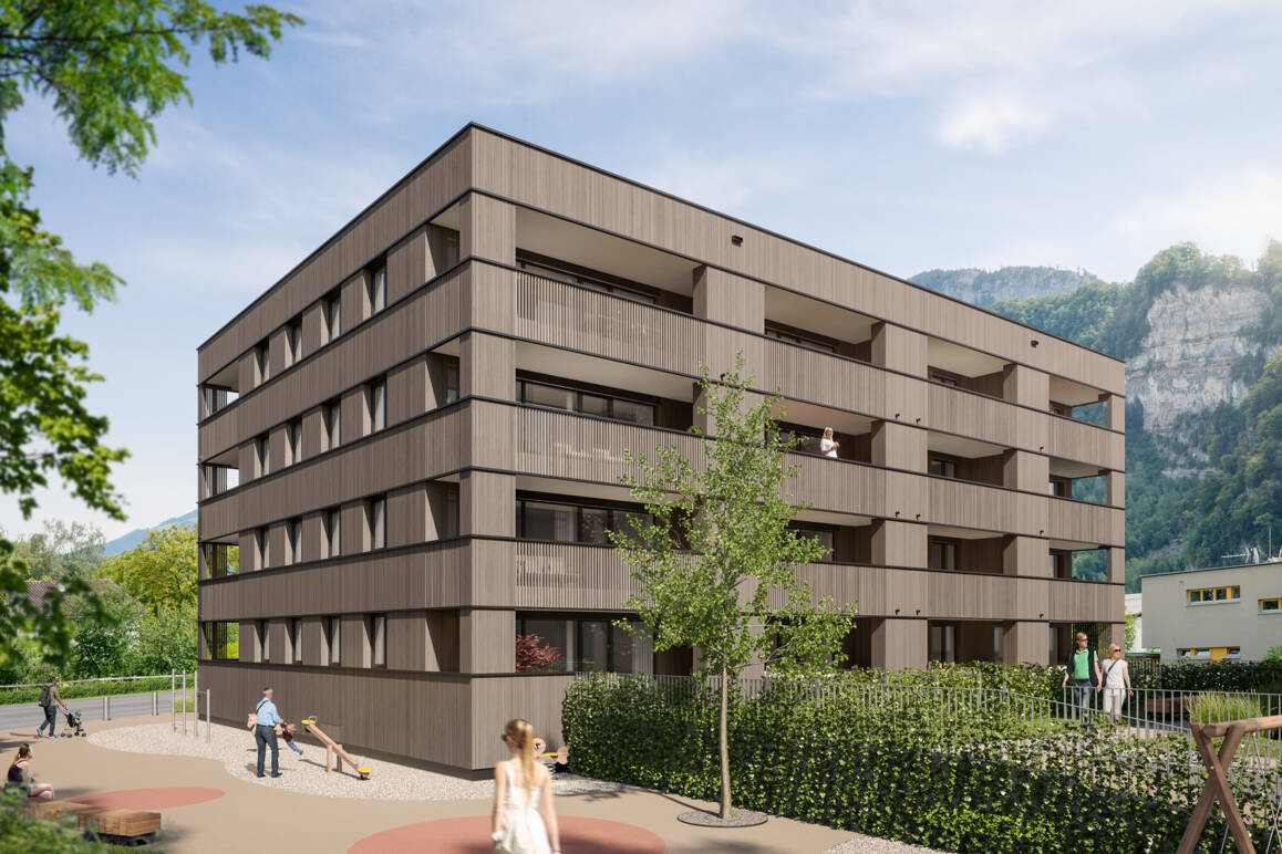 Hellbrunnenstraße in Hohenems Ansicht 05 i+R Wohnbau GmbH