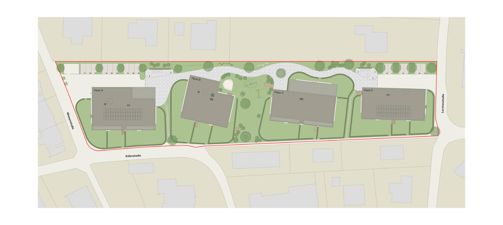 Wiesenstraße in Höchst Lageplan i+R Wohnbau GmbH