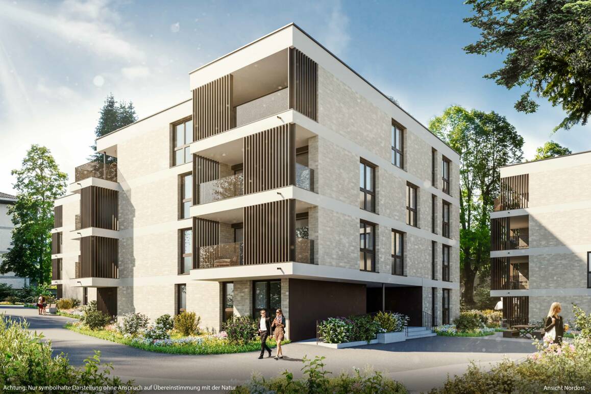 Wohnanlage Am Emsbach II in Hohenems, Nordorst-Ansicht Wohnanlage Am Emsbach II in Hohenems, Nordorst-Ansicht