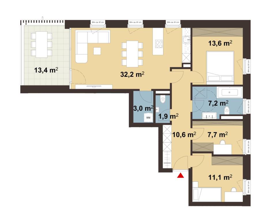 Wohnanlage Ringstraße, Feldkirch - Grundriss Whg A07 Wohnanlage Ringstraße, Feldkirch - Grundriss Whg A07