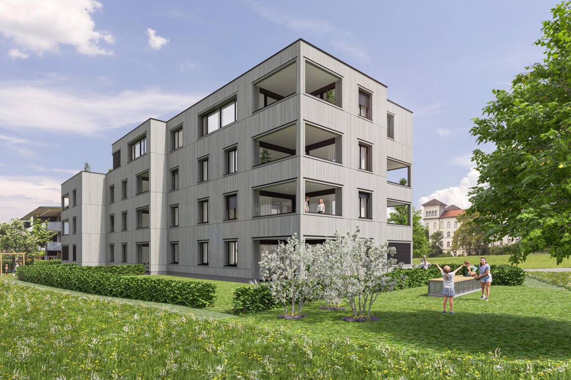 Wohnanlage Pappelweg, Lochau - Südost-Ansicht Wohnanlage Pappelweg, Lochau - Südost-Ansicht