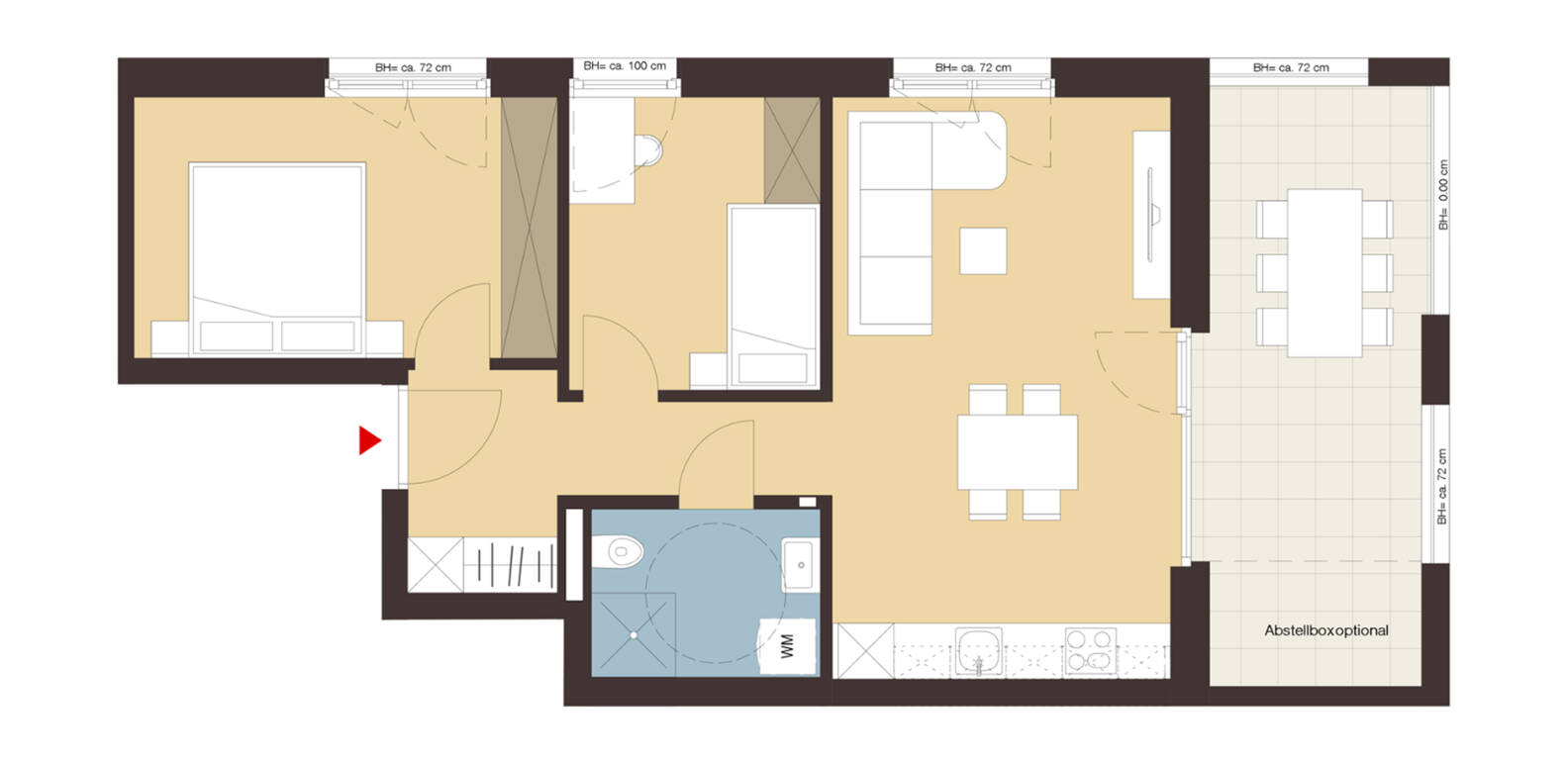 Grabenweg, Dornbirn-Grundriss Whg B08
