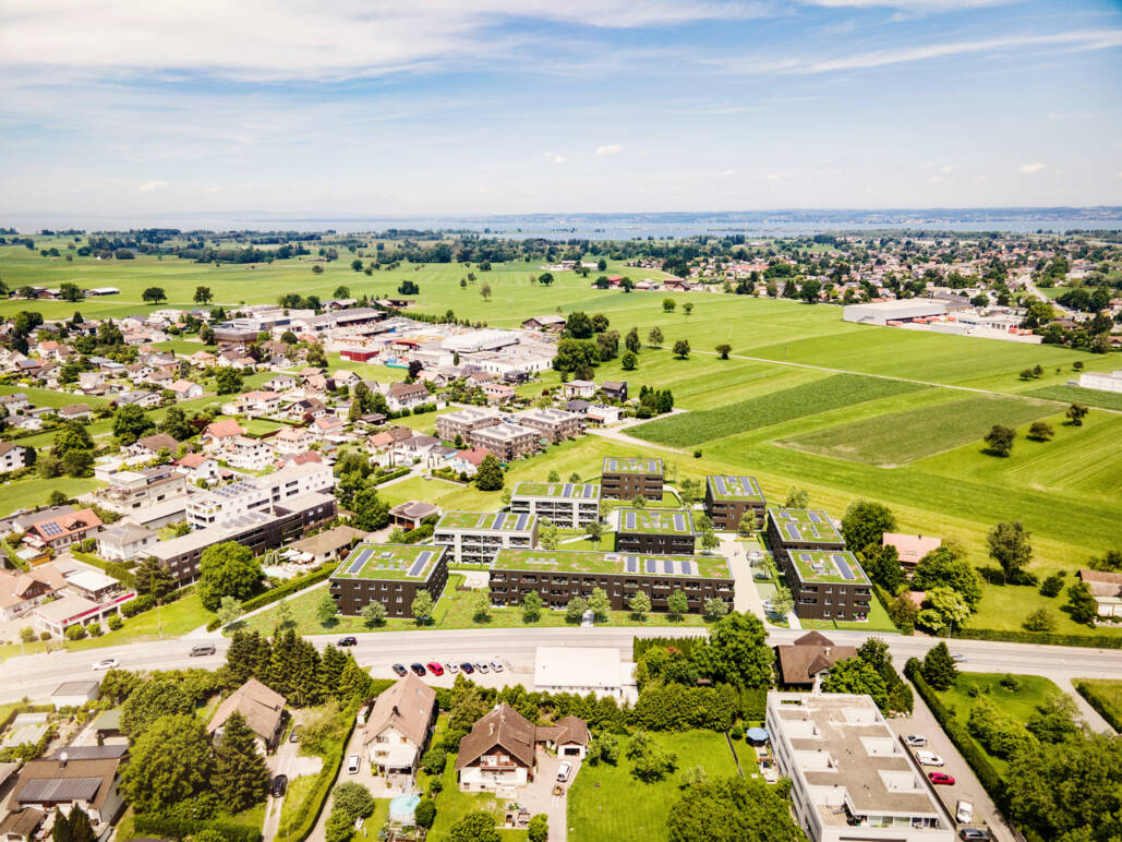 Am Römerstein in Höchst Luftbild 02 i+R Wohnbau GmbH