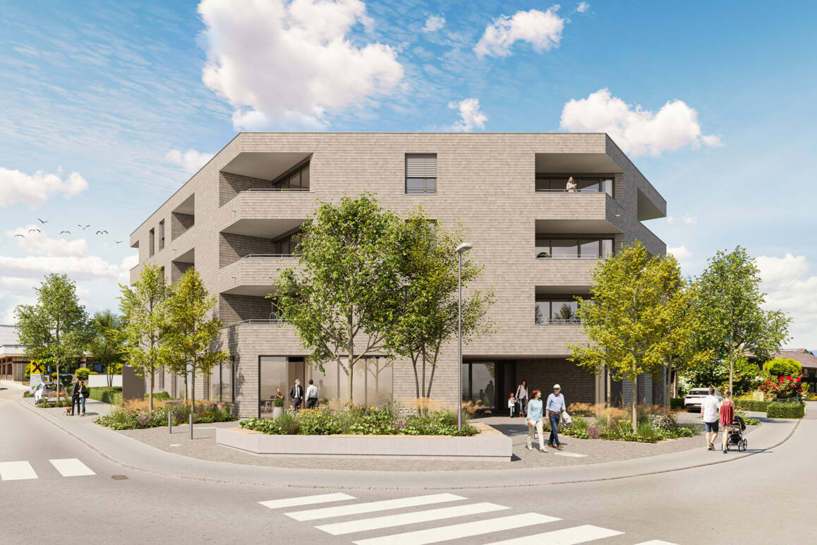 Wohnanlage Sebastianstraße, Feldkirch - Südost-Ansicht Wohnanlage Sebastianstraße, Feldkirch - Südost-Ansicht