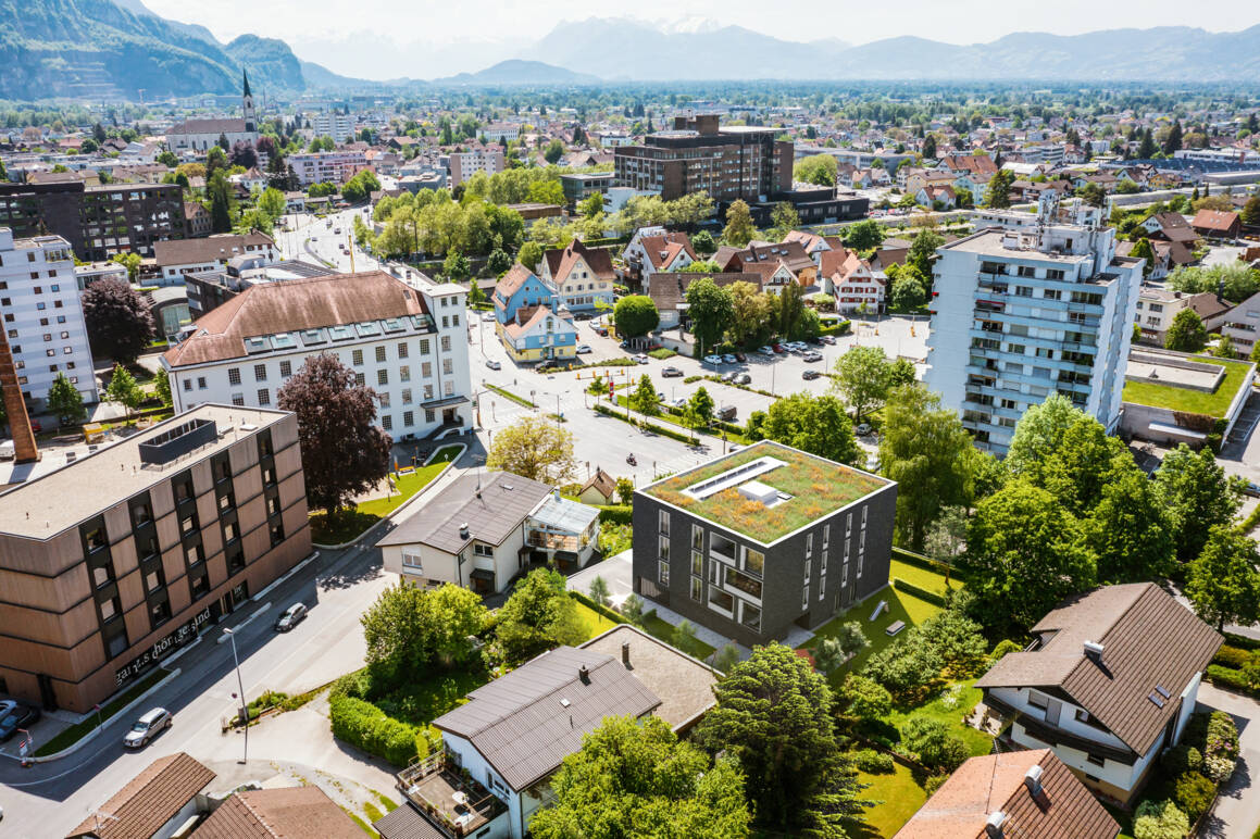 Wohnanlage Kaspar-Hagen-Straße, Dornbirn - Luftbild Nordost-Ansicht