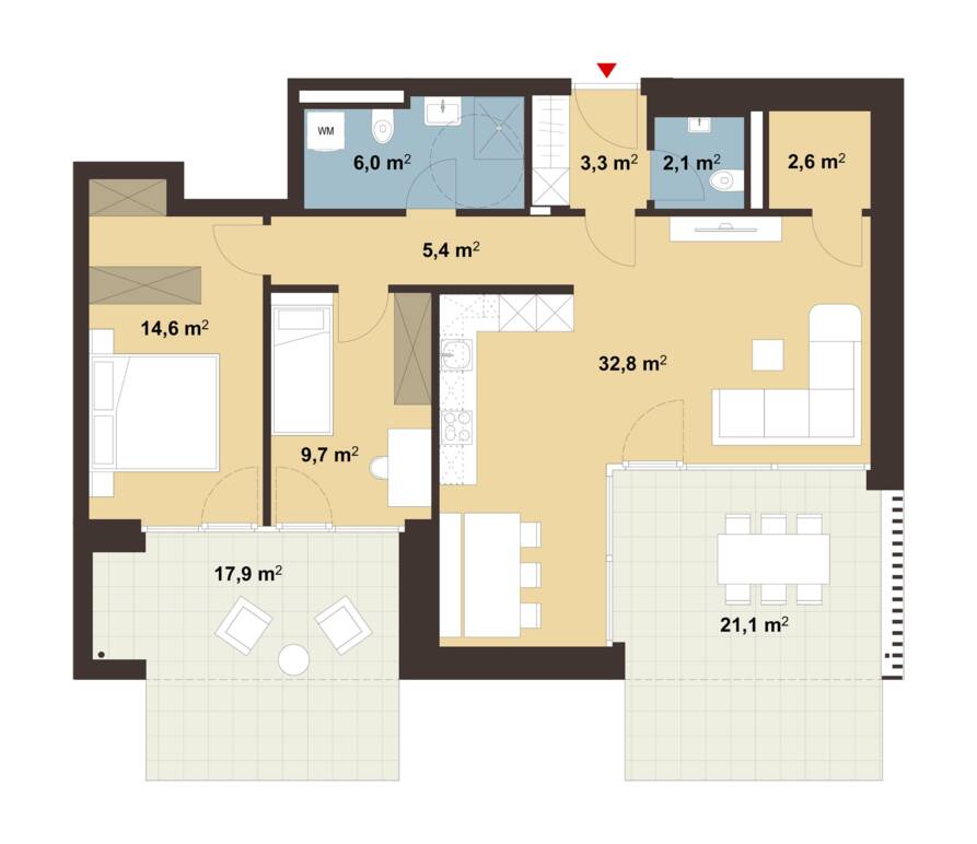 Wohnanlage Ringstraße, Feldkirch - Grundriss Whg A01 Wohnanlage Ringstraße, Feldkirch - Grundriss Whg A01