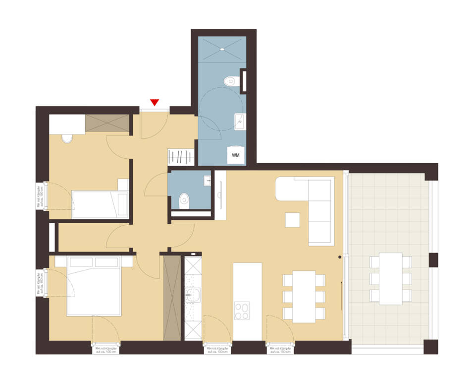 Nachbauerstraße, Dornbirn-Grundriss Whg B08 Nachbauerstraße, Dornbirn-Grundriss Whg B08